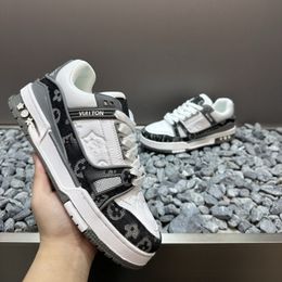 2026 Trendy LV New Original Brand Couple's Dad Low-top Soft-soled Casual Sneakers Height-increasing Shoes for Men and Women